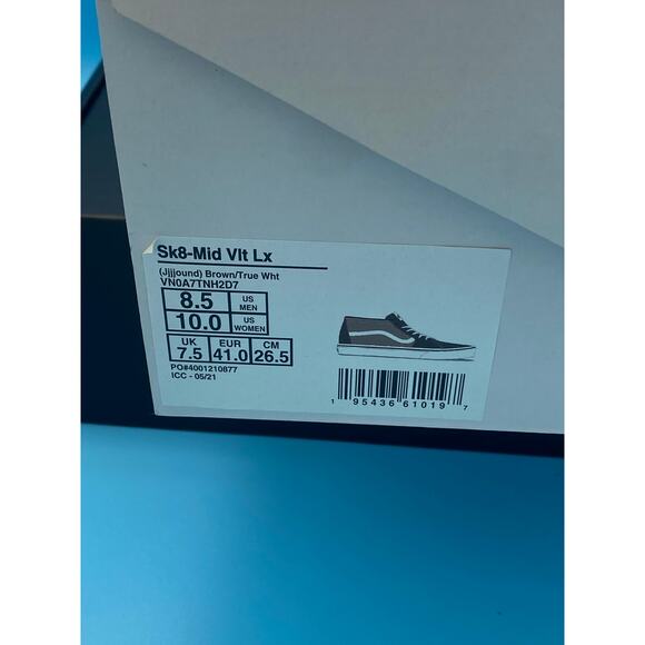 Vans Vault SK8-Mid LX JJJJound Brown m8.5 w10 - Picture 10 of 10